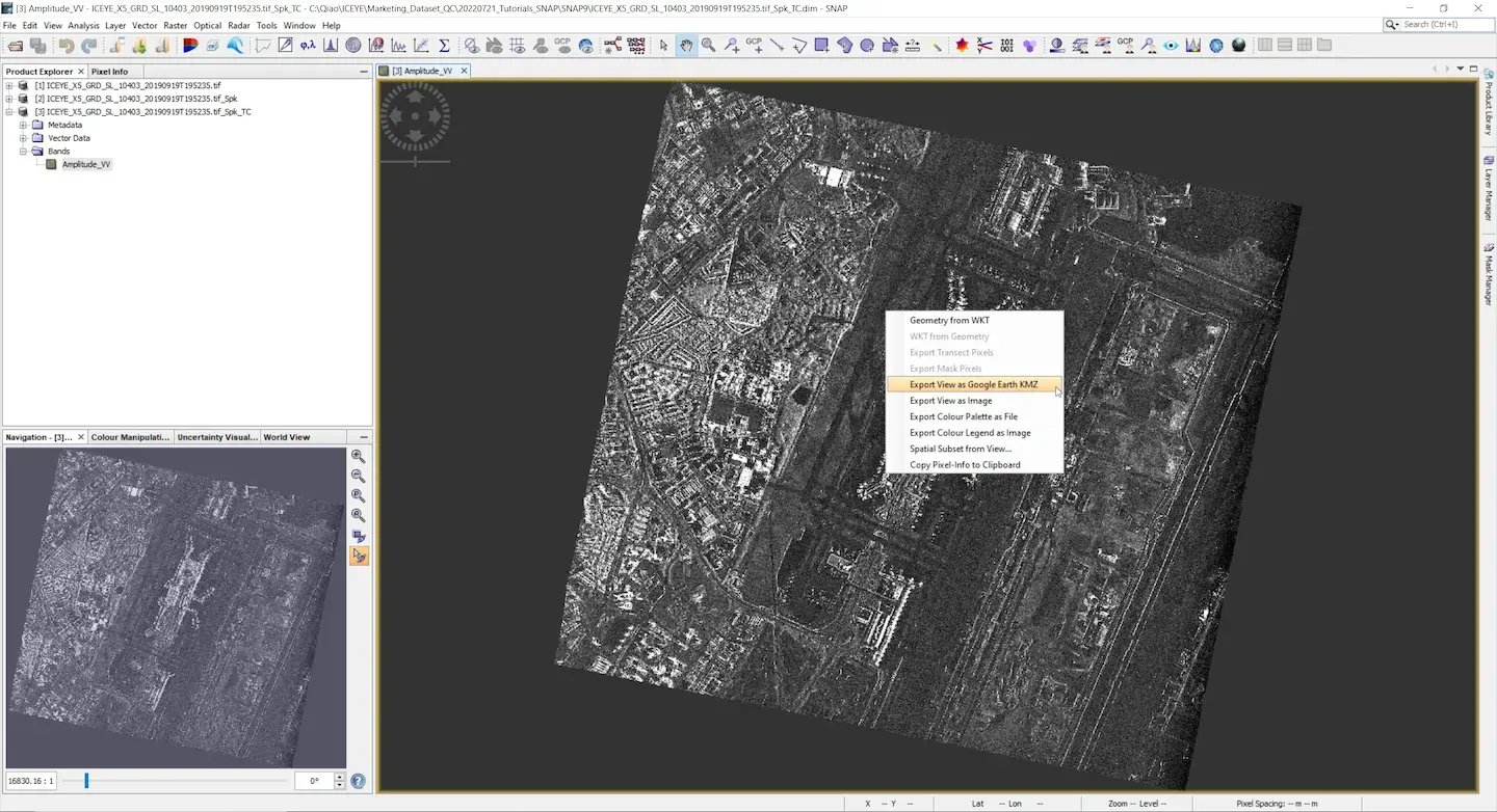 SNAP GRD 04 Export View KMZ