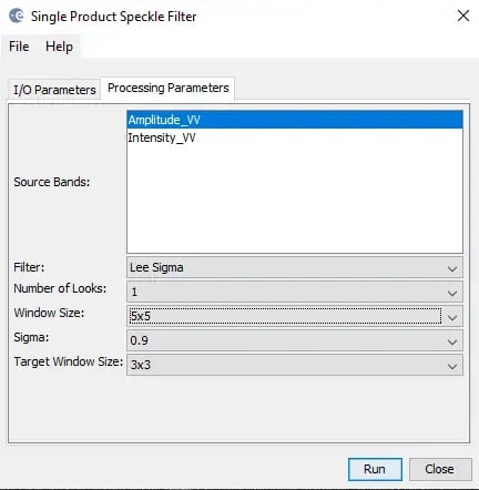 ICEYE grd speckle filtering noise removal 2