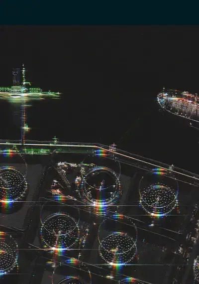 SAR satellite image of Rotterdam (zoomed in)