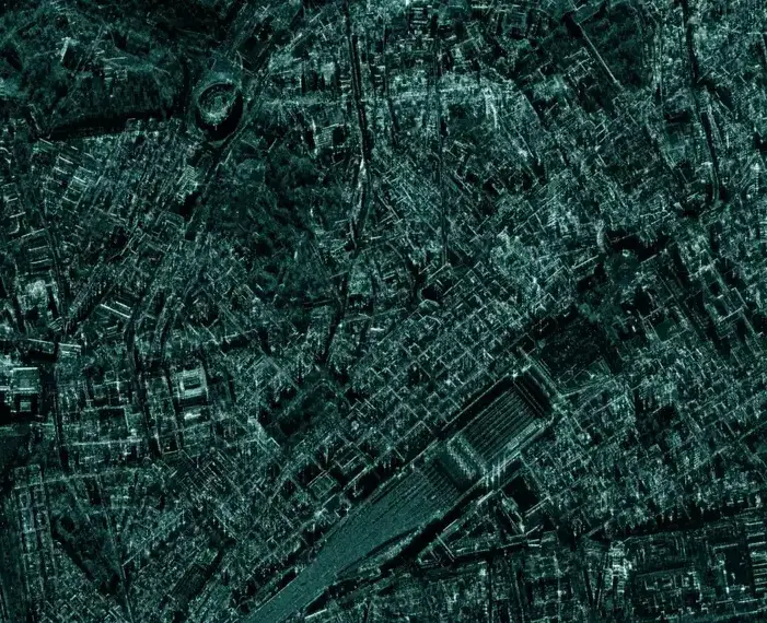 SAR data imagery of Rome Italy